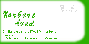 norbert aved business card